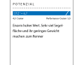 1 Dimensionslose Zahl. Berechnung: 2√S/3√V. Je höher der Wert, desto mehr Segelfläche (S) hat das Schiff in Relation zur Verdrängung (V)