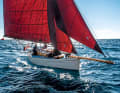 Slim, flat, fast: the "Molly Q" is still a good sailor today