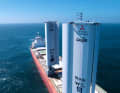 It is the first cargo ship ever to be retrofitted with sails