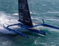 The trimaran "SVR-Lazartigue" will be one of the fastest boats in the Rolex Fastnet Race 2025.