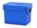 The design is functional and offers two side handles for transporting or securing on board
