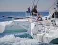 Comfortable workplace. The helmsman sits very comfortably on a fixed bench seat at the side. If you prefer, you can also order the boat with a swivelling steering column