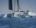 The striking hull recess towards the waterline and the massive deckhouse characterise the appearance of the central hull