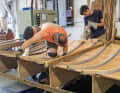 Third life: The second restoration was extensive, the entire deck structure was rebuilt from Sitka Spruce and plywood.