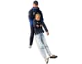 By leaning back slightly, the rescuer can lift the casualty and walk backwards out of the danger zone.