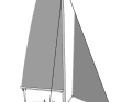 26 to 30 knots: First reef and furl the jib to 75 per cent of the surface. Pull the traveller 60 cm to windward