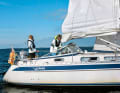Sail handling: Set the sails, check the stance, reef on a trial basis and check whether the lines are correctly reeved and running smoothly. Are the labels on the cleats correct? Is everything running smoothly?