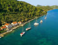 The deeply indented bay of Sipanksa Luka is probably the safest natural harbour in the entire Elaphite archipelago