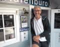 Der Hafenmeister von Seedorf, Uwe Rosengarth, ist bestens gelaunt
