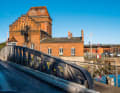 Behind the Engelsgruben swing bridge, the route continues uphill