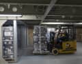 Der Frachtraum fasst bis zu 1.000 Paletten