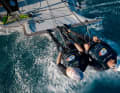 Richard Schultheis e Fabian Rieger sono stati il miglior team tedesco di 49er al Campionato del Mondo di Skiff Felix, al sesto posto prima del weekend finale.