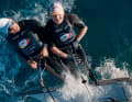 Richard Schultheis e Fabian Rieger in allenamento.