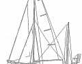 Riss der "Lively Lady" | Abbildung: Nautical Publishing Company/K. Adlard Coles