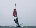 Moment de frayeur après le passage de la ligne d'arrivée : la grand-voile du "Malizia - Seaexplorer" explose