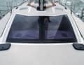 Light below deck. However, the large panoramic windscreen becomes dangerously slippery when wet