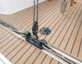 Useful helper. The traveller for the mainsheet is part of the basic equipment