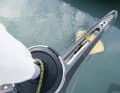 The carbon bowsprit is 1.30 metres long and also serves as a mount for the anchor