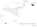 Der Kurs für den Langstrecken-Klassiker Rolex Middle Sea Race