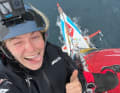 Rosalin Kuiper in her element - here at the mast check on "Malizia - Seaexplorer" last year in the Southern Ocean