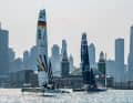 Regatta-Action vor der City-Kulisse von Chicago