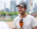 Sebastian Vettel besuchte sein Team in New York und gab dem ZDF ein Interview.