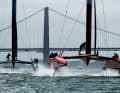 Das spanische Team raste der Konkurrenz vor der Kulisse der Golden Gate Bridge davon