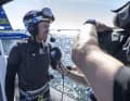 Il quattro volte campione del mondo di Formula 1 è comproprietario del Germany SailGP Team by Deutsche Bank. Al volante a Sassnitz, indossava il casco che ora viene messo all'asta.