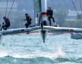 Das Germany SailGP Team bei seiner Premiere in Chicago