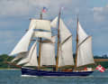 Der Dreimastschoner "Northern Grace" aus Aarhus wurde Sieger in der Klasse der größten Schiffe. Gebaut wurde er 1942 bei Ring-Andersen in Svendborg