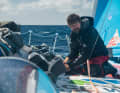 Boris Herrmann bei der Arbeit an Deck