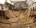 View into the hull of the "Bien"
