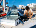 The engineer and skipper wants to build all the low-tech projects he discovers, test them on board and use them - here a solar water desalinator