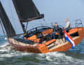 The self-tacking jib is standard. An overlapping genoa is available as an option, as is the furling Code Zero.