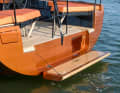 The bathing platform is small but very functional. However, the first boat still lacks a bathing ladder.