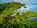 The "Astillero Verde" shipyard is secluded in the mangrove belt of Costa Rica