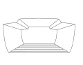 Transverse lines emphasise the width: Lines running transverse to the ship's axis make the saloon appear wider, but depth is lost