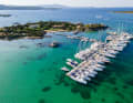 Die Charterstation von Sun Charter in Marina dell Isola.