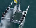 Aus der Vogelperspektive: das Germany SailGP Team bei seiner Premiere in Chicago