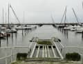There was considerable potential for danger on many footbridges, such as here due to the worn planks