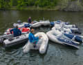 Nicely lined up for the photo: the dinghies had to show what they can do on four test days