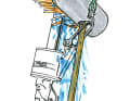 A scrubber becomes a simple but effective forestay washer