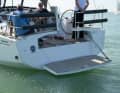 The large bathing platform is an option. The hatch is quite large