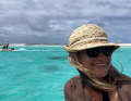 So close to heaven on earth, Mareike has a smile written all over her face - no wonder.