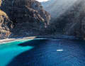 Ancoraggio al largo della Playa de Barranco Seco, nella parte occidentale di Tenerife.