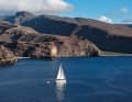 daUnsere yacht de location au large de la côte sud de La Gomera.