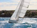 The reefing limit was reached at 18 knots in the wind. The headsail could not be trimmed flat enough in the foot
