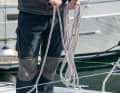 It is better to give each bight a slight twist in the rigging, as in the picture on the right, so that figure eights are created. However, this is not ideal either