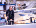 Mattis Franken during the final preparations in Svendborg before the start