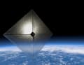 Visualisation of the Advanced Composite Solar Sail System in space